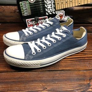 CONVERSE CT All Star Canvas Low Tops in Navy Blue